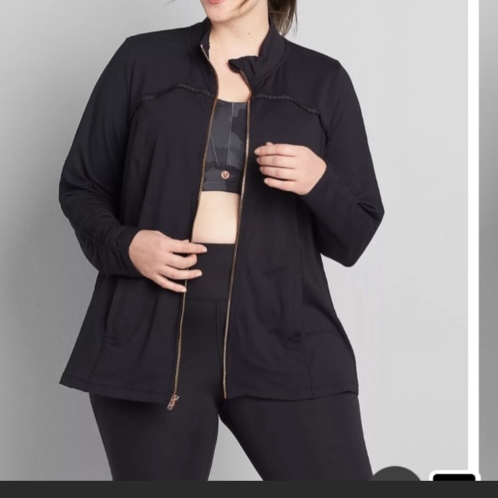 Livi (Lane Bryant) Active Full Zip Jacket *Grey*
